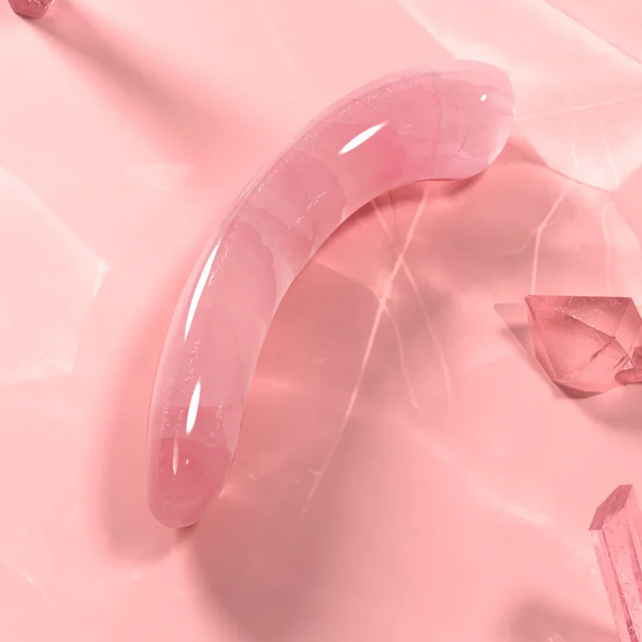 Quartz Curved Crystal Dildo