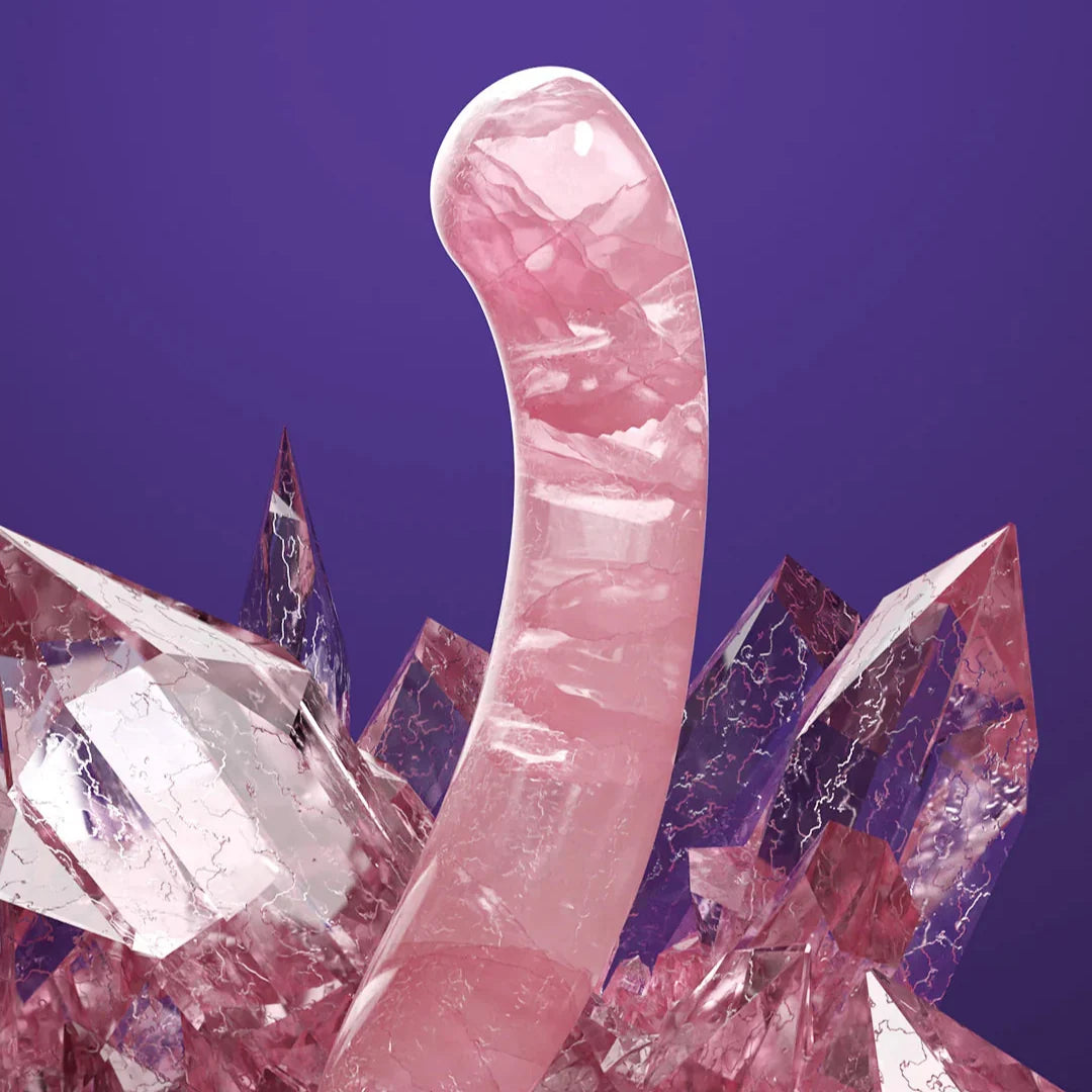 Quartz Curved Crystal Dildo