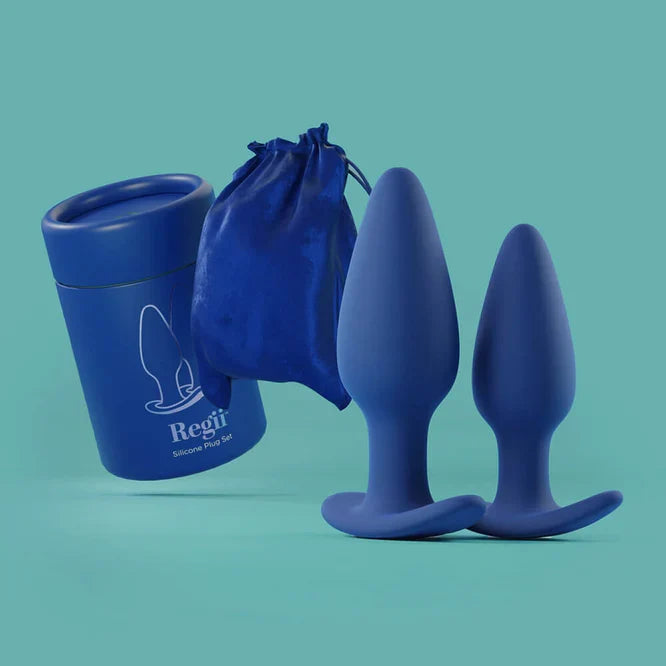 Safe Silicone Anal Plugs Set 2-Pcs