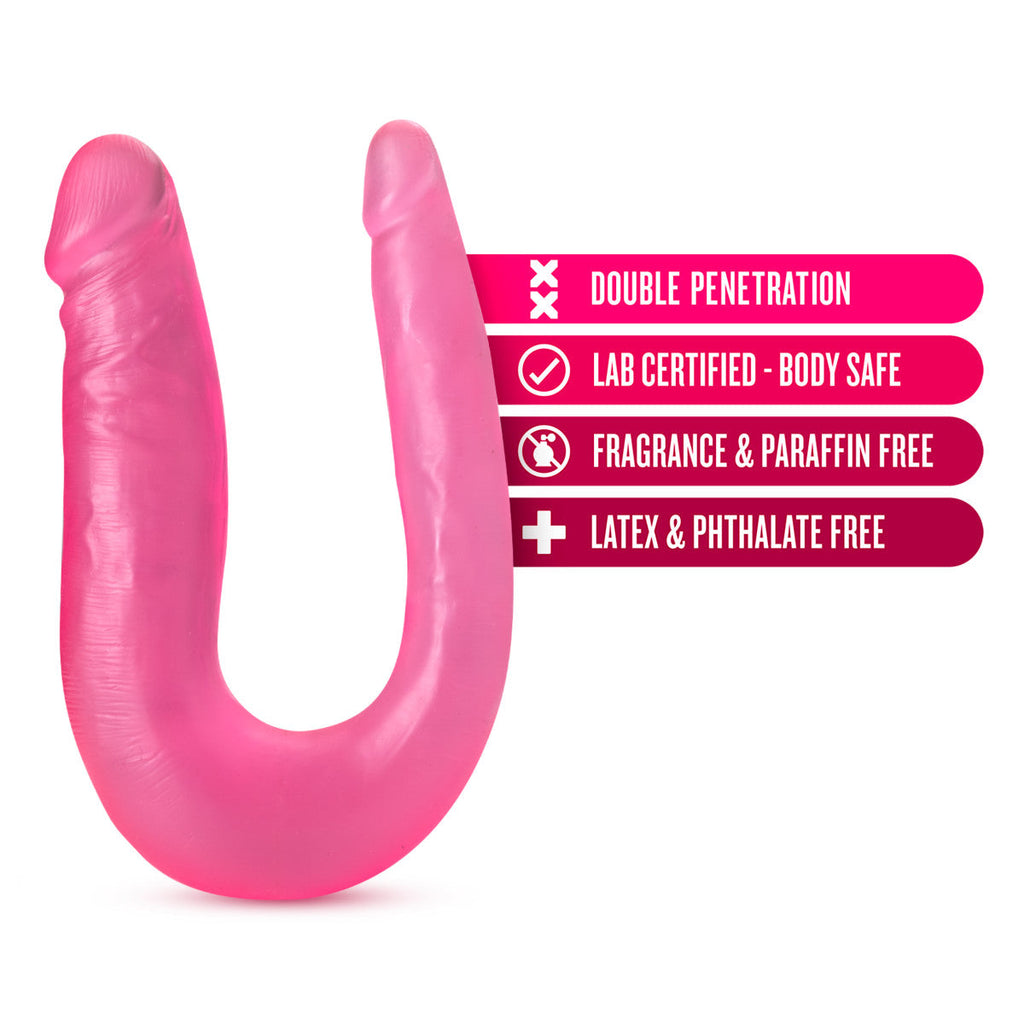 U-Shaped 31.75cm Long Double Ended Dildo