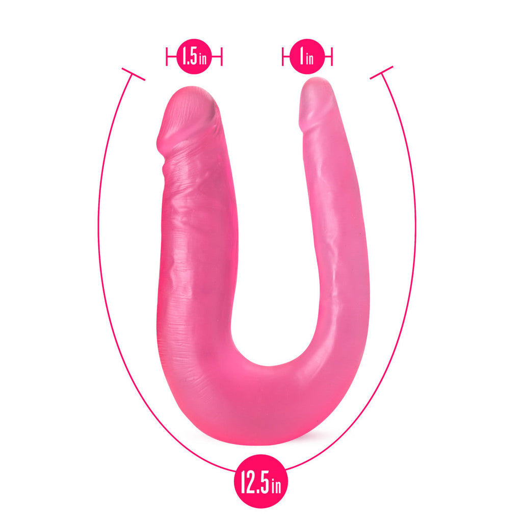 U-Shaped 31.75cm Long Double Ended Dildo
