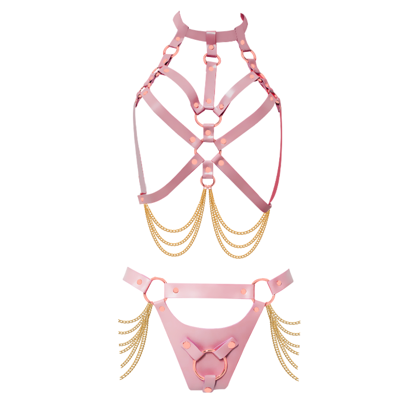 Shaki Love Affair Strap On Harness With Silicone Dildo-0