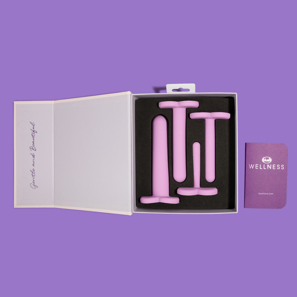 Blush 4-Piece Dilator Kit for Vaginal, Anal Opening & Depth