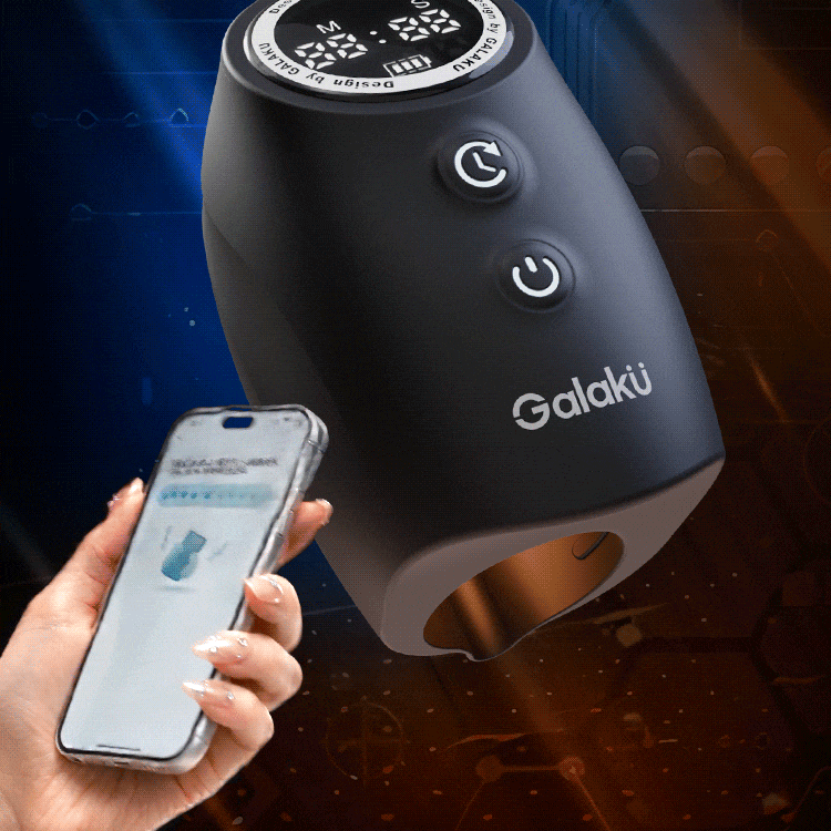 GALAKU Timer Vibrating & Tapping Male Masturbator App-Controlled-2