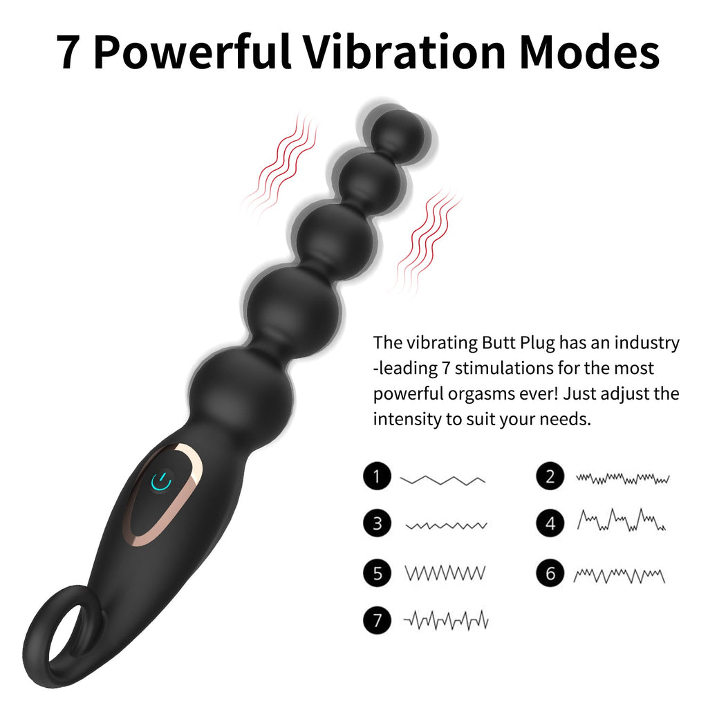 Hgod 7-Speed Vibrating Anal Beads-2