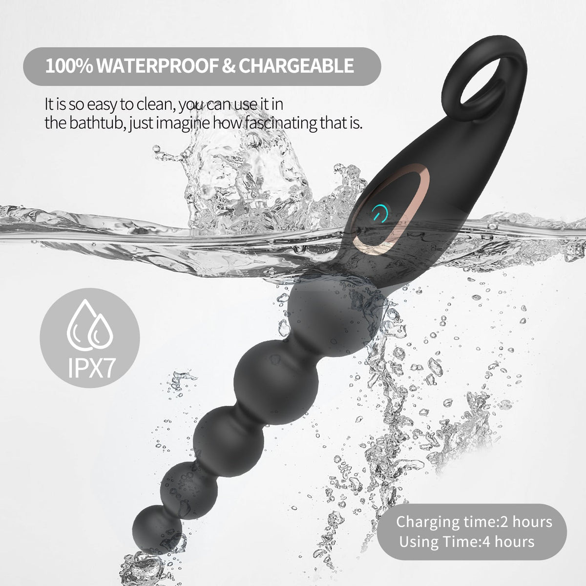 Hgod 7-Speed Vibrating Anal Beads-4
