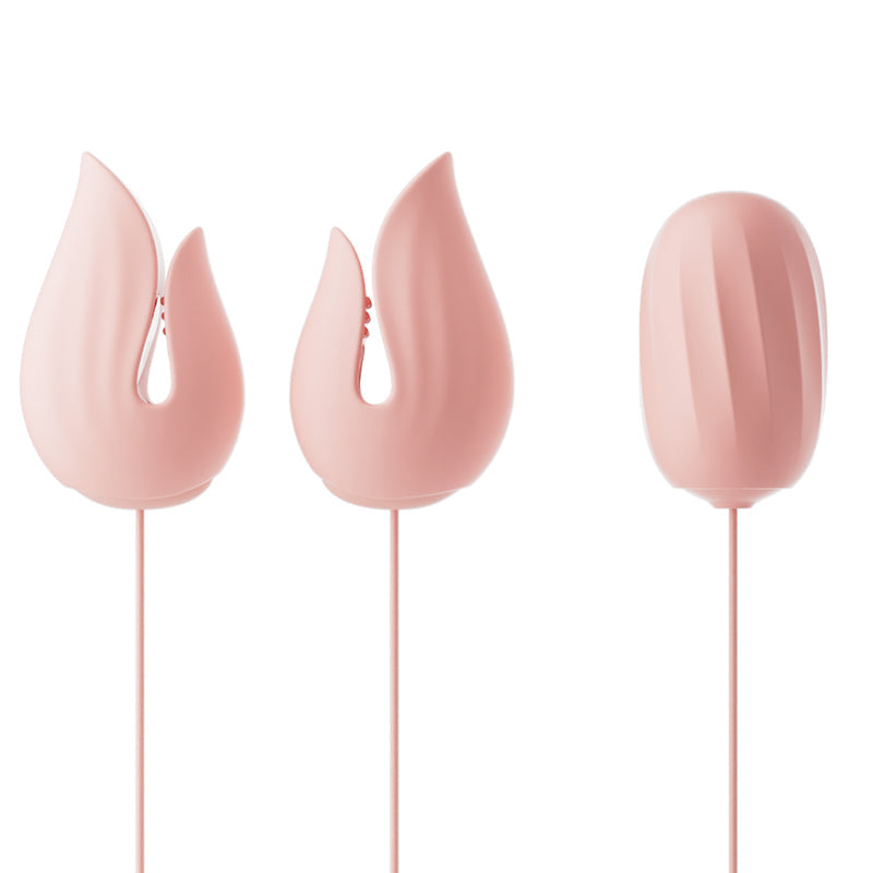 Jiuuy Electro Shock Vibrating Nipple Clamps with Clit Sucker, Bullet & G-Spot Vibrator-5
