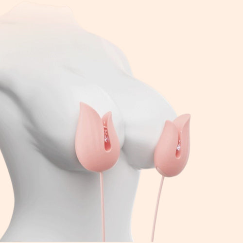 Jiuuy Electro Shock Vibrating Nipple Clamps with Clit Sucker, Bullet & G-Spot Vibrator-1