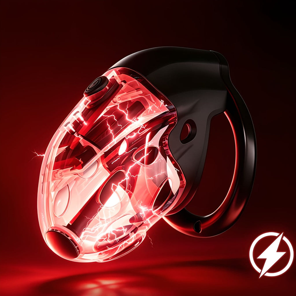 LOCKINK Electric Shock & Vibrating Male Chastity Cage Remote Controlled-1