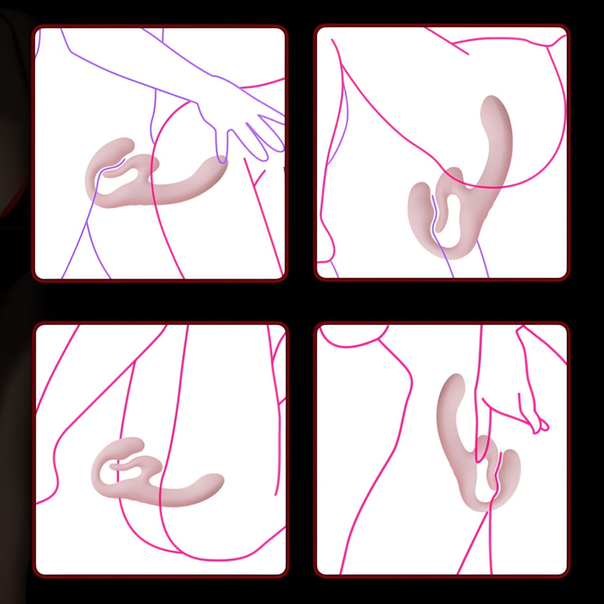 Roomfun Double-Ended G-Spot Vibrator Remote Controlled for Couples-3