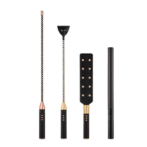 Roomfun Electric Shock BDSM Crop, Paddle, Cane & Stick Set-0