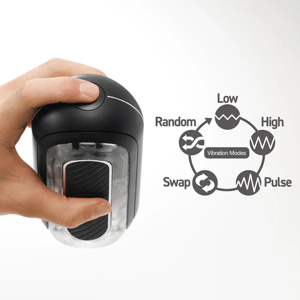 TENGA Flip Zero Gravity EV Rechargeable Vibrating Masturbator - Black-4